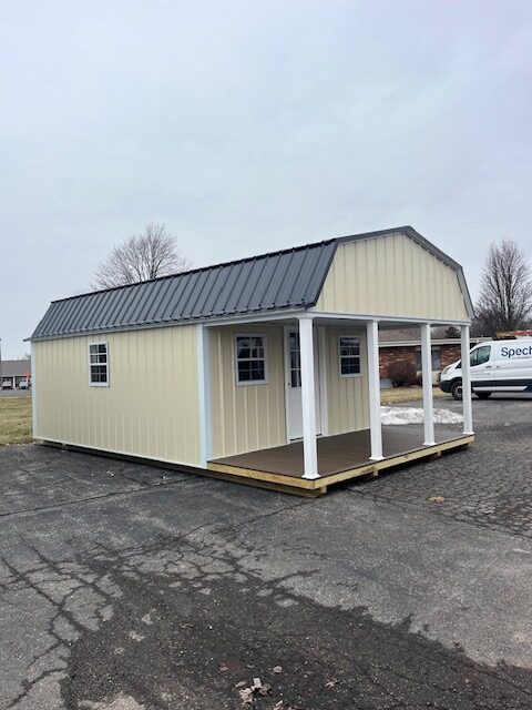 14x24 Metal Gambrel Cabin (ID#2251424MHC732)