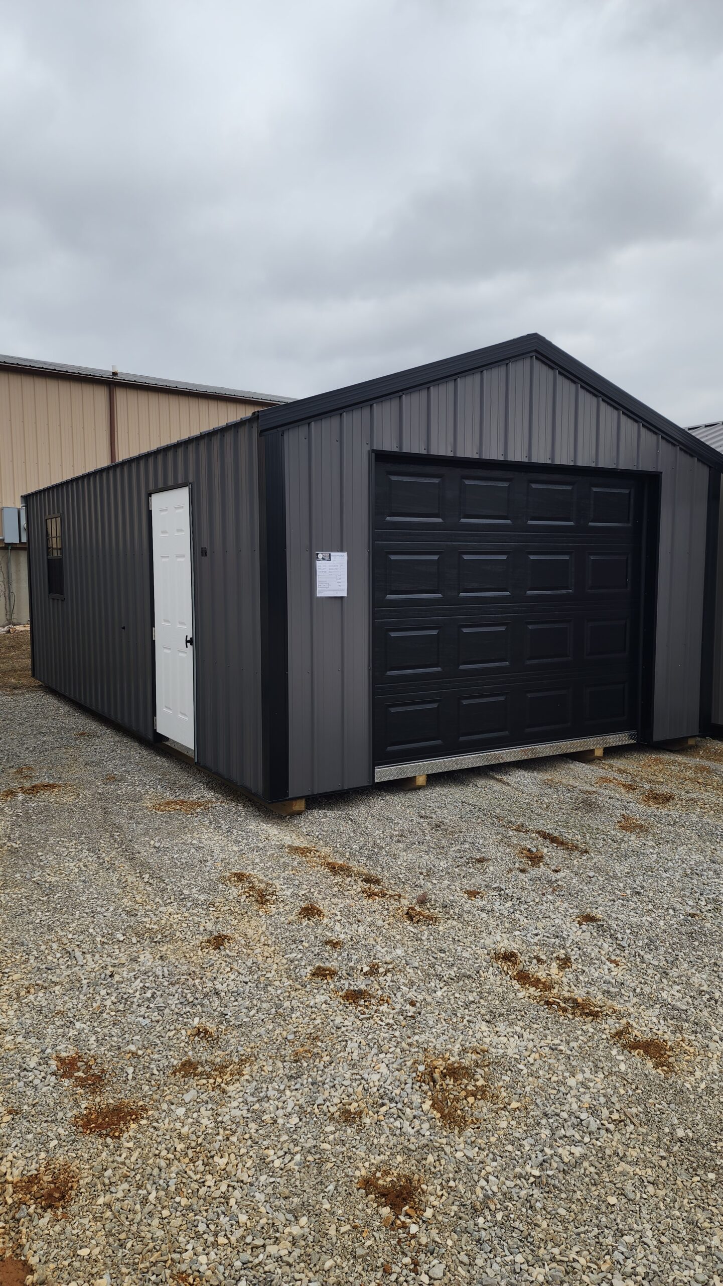 14x24 Metal Garage - Rollin Mini Barns