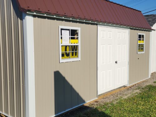 12x20 Metal Lofted Garden Shed