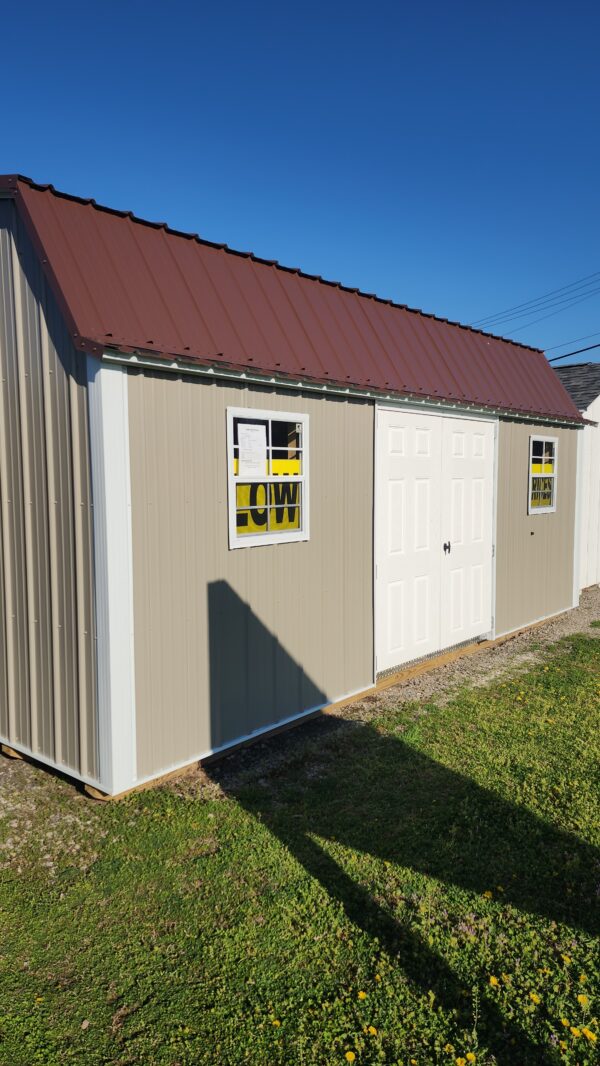 12x20 Metal Lofted Garden Shed