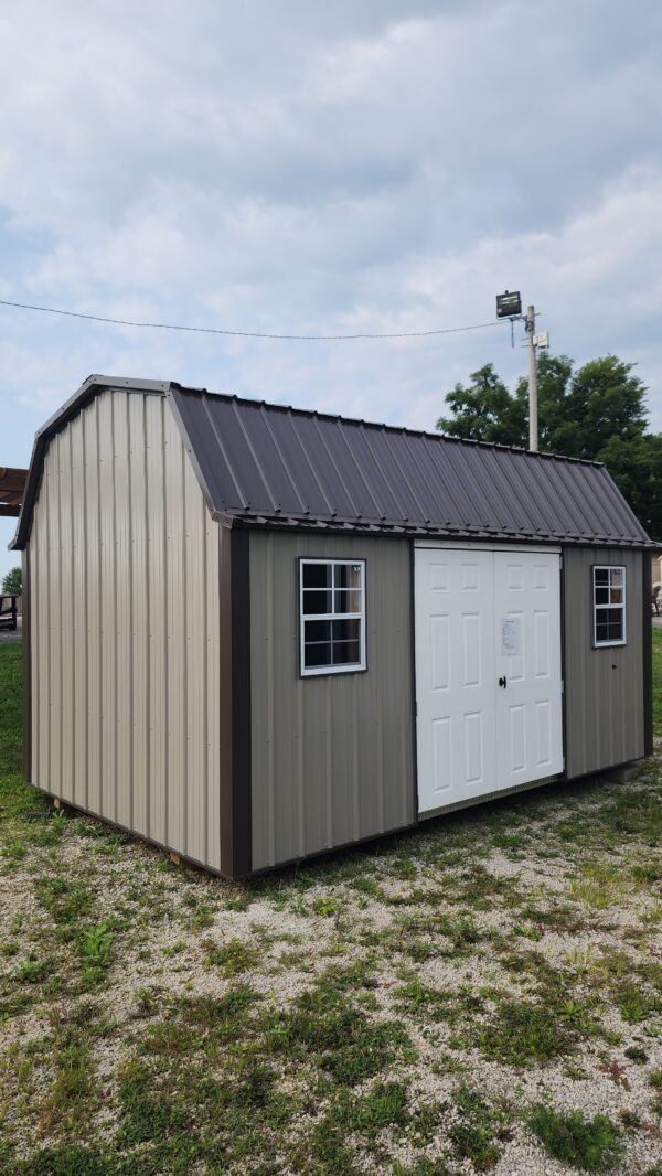 10x16 Metal Lofted Garden Shed