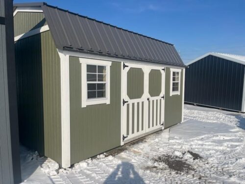 IMG_0137 12x16 Painted Lofted Garden Shed