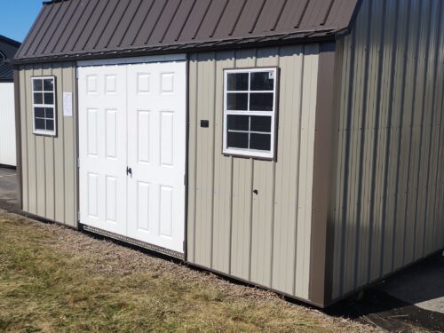 10x16 Metal Lofted Garden Shed