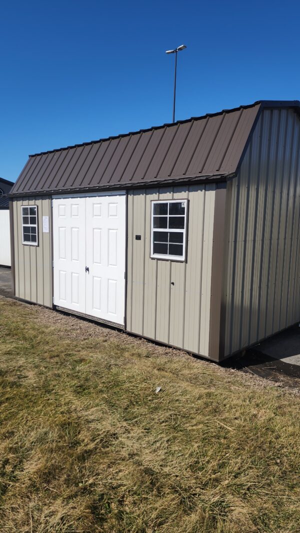 10x16 Metal Lofted Garden Shed
