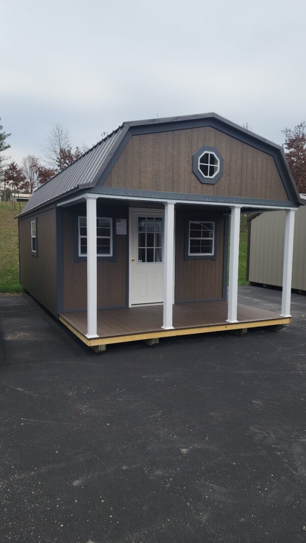 12x24 Painted Gambrel Cabin