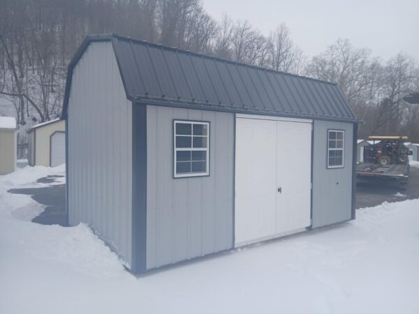 10x16 Metal Lofted Garden Shed