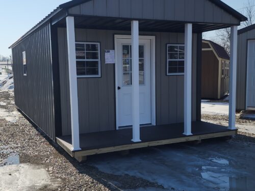 12x30 Metal A-Frame Cabin