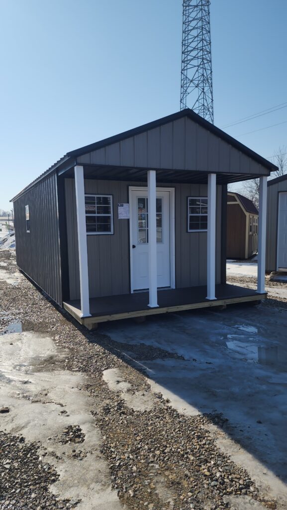 12x30 Metal A-Frame Cabin