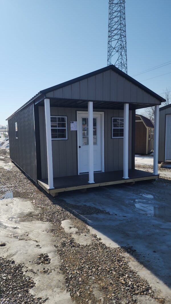 12x30 Metal A-Frame Cabin