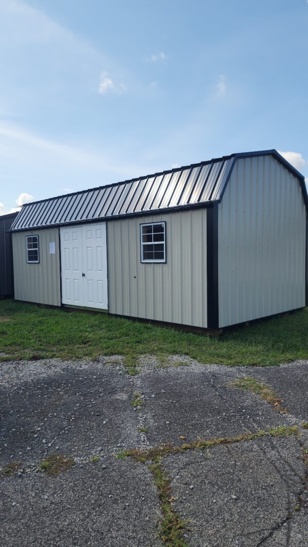 12x24 Metal Lofted Garden Shed