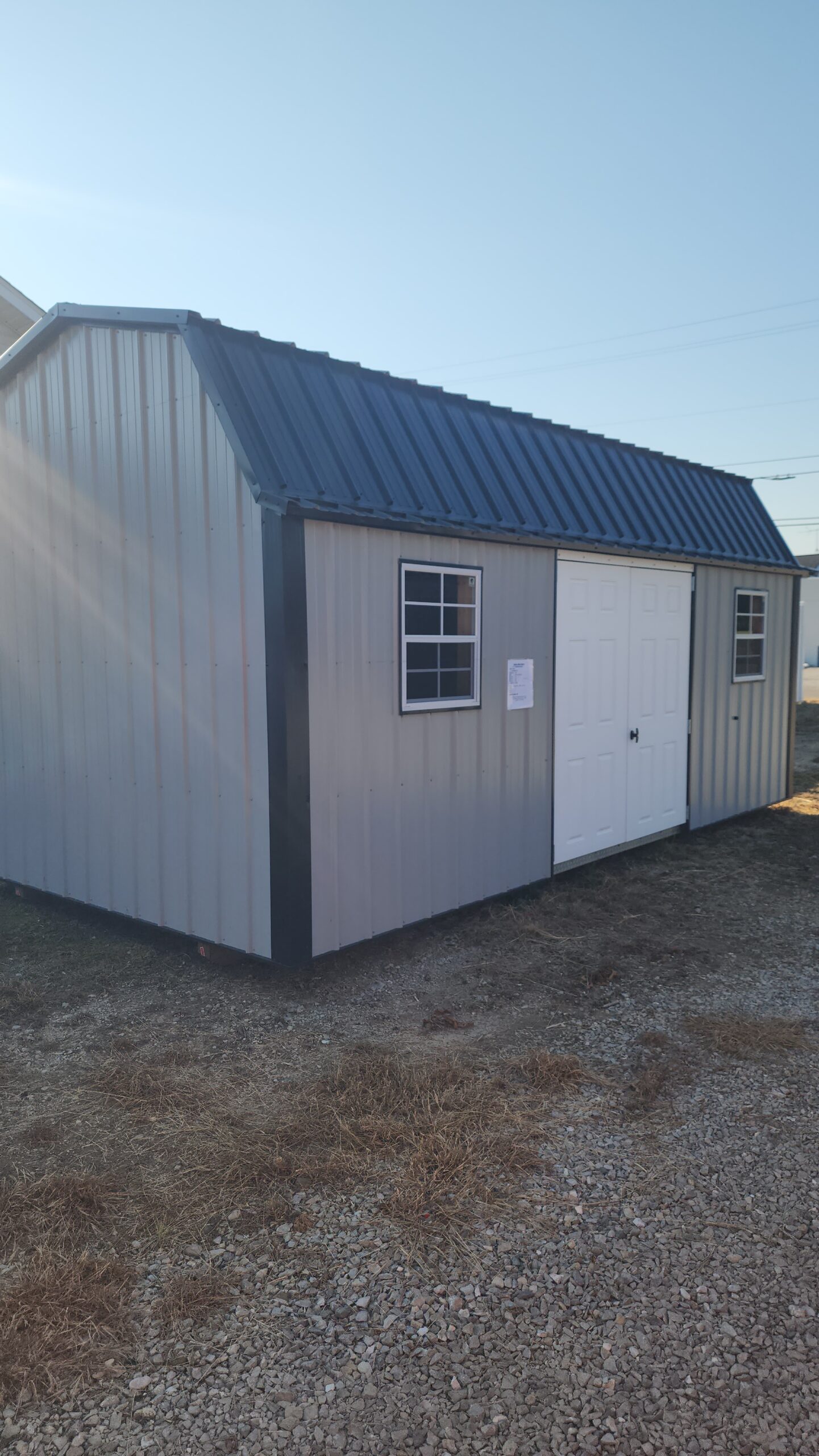 10×20 Metal Lofted Garden Shed