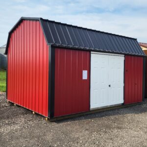 12x16 Metal Lofted Garden Shed