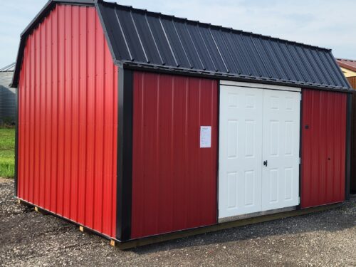 12x16 Metal Lofted Garden Shed